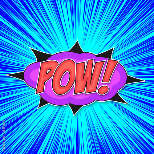 pop art bomb pow