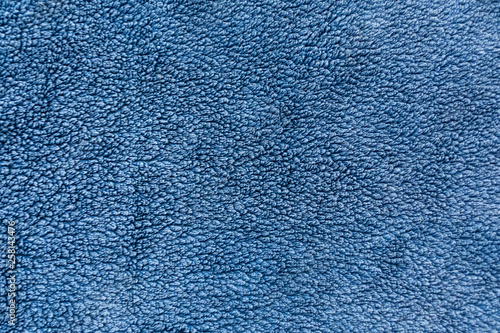 Blue towel frottee texture