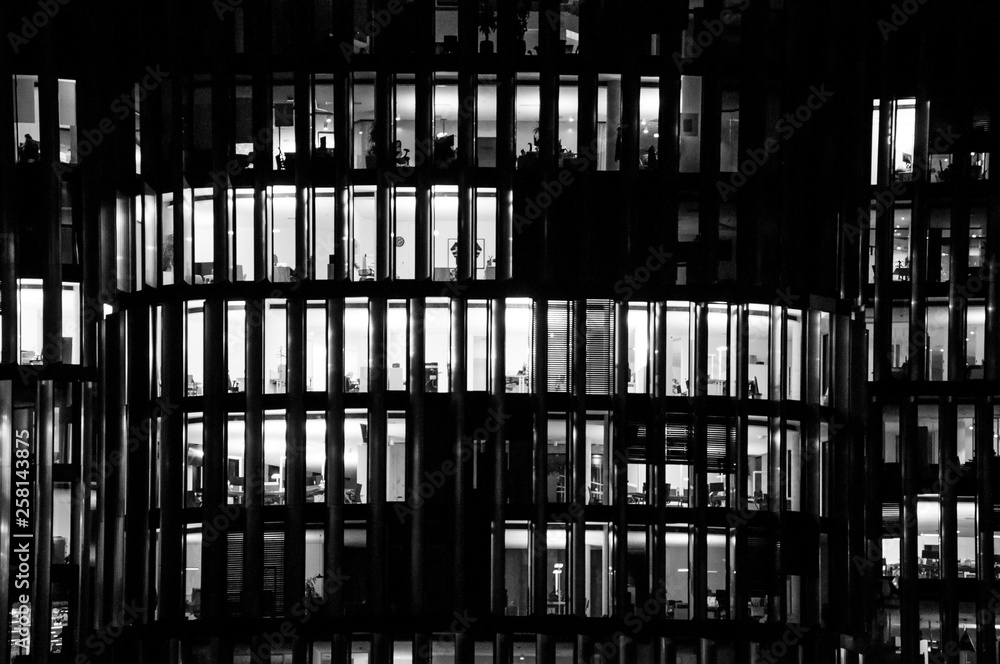 Working people in office building Working people in office building