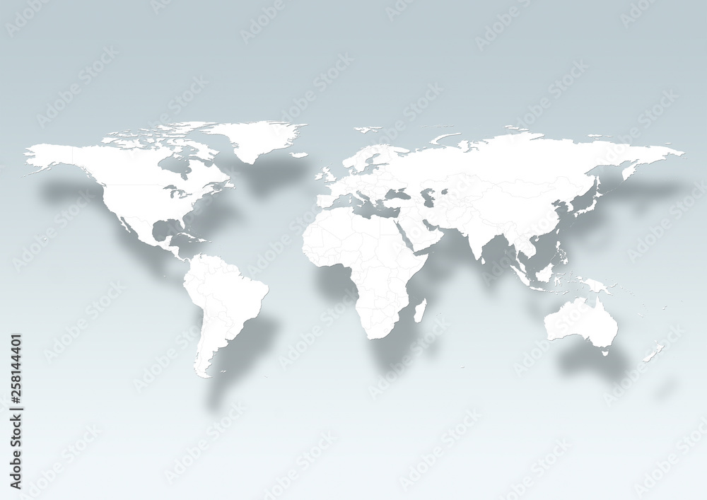 world map with europe in the centre. world map with europe in the centre.
