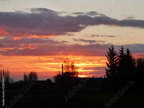 lever de soleil et couleur du ciel