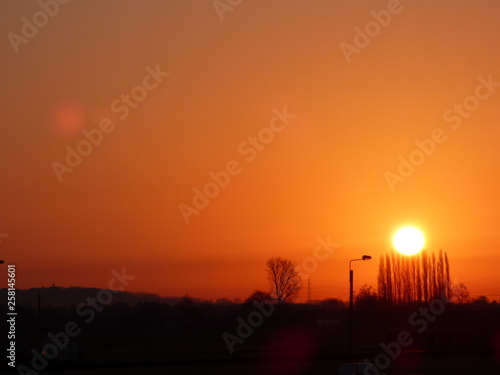 lever de soleil et couleur du ciel