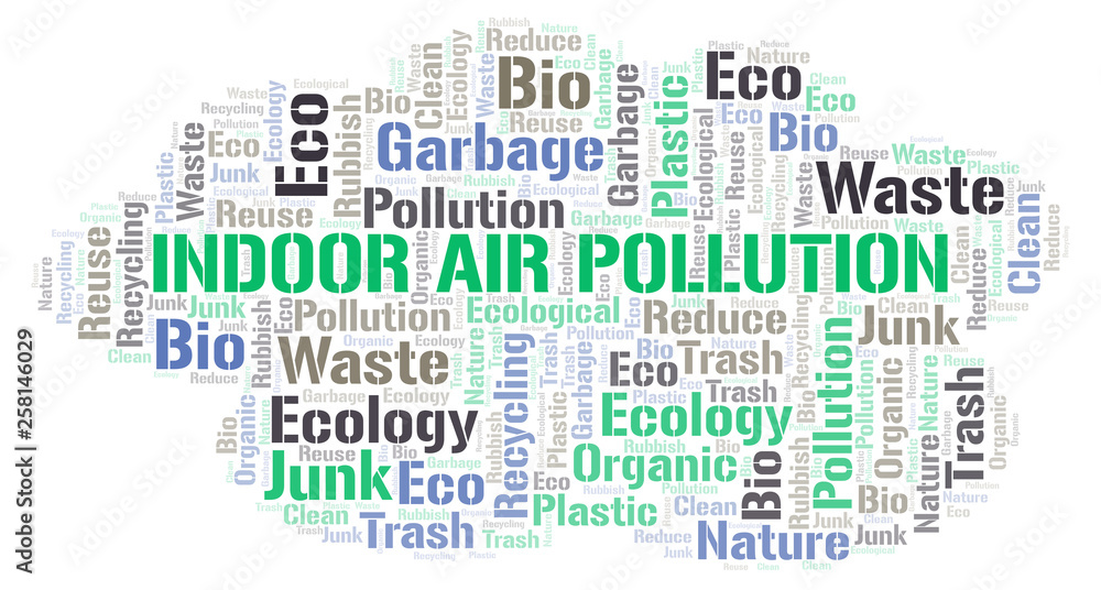 Fototapeta premium Indoor Air Pollution word cloud.