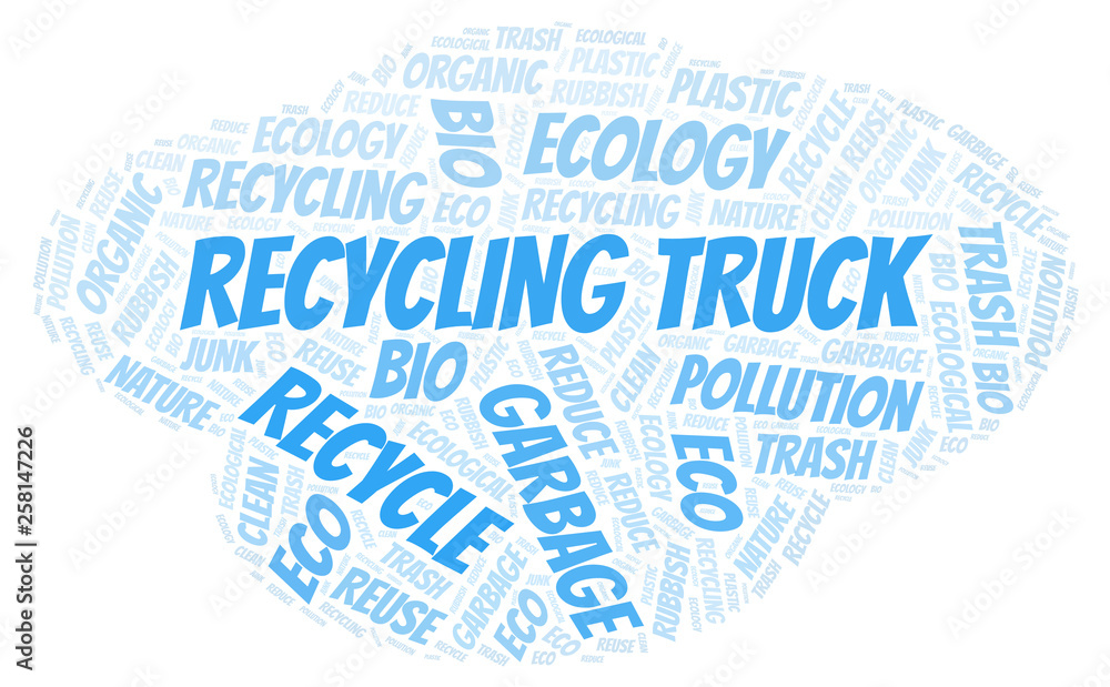 Recycling Truck word cloud. Recycling Truck word cloud.