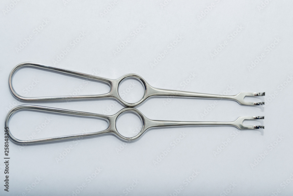 two volkman retractors with two claws two volkman retractors with two claws