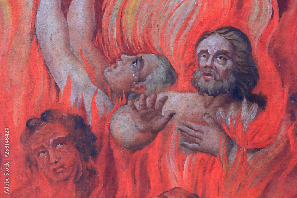 Les âmes du purgatoire. Eglise Saint-Nicolas de Véroce. Saint-Nicolas ...