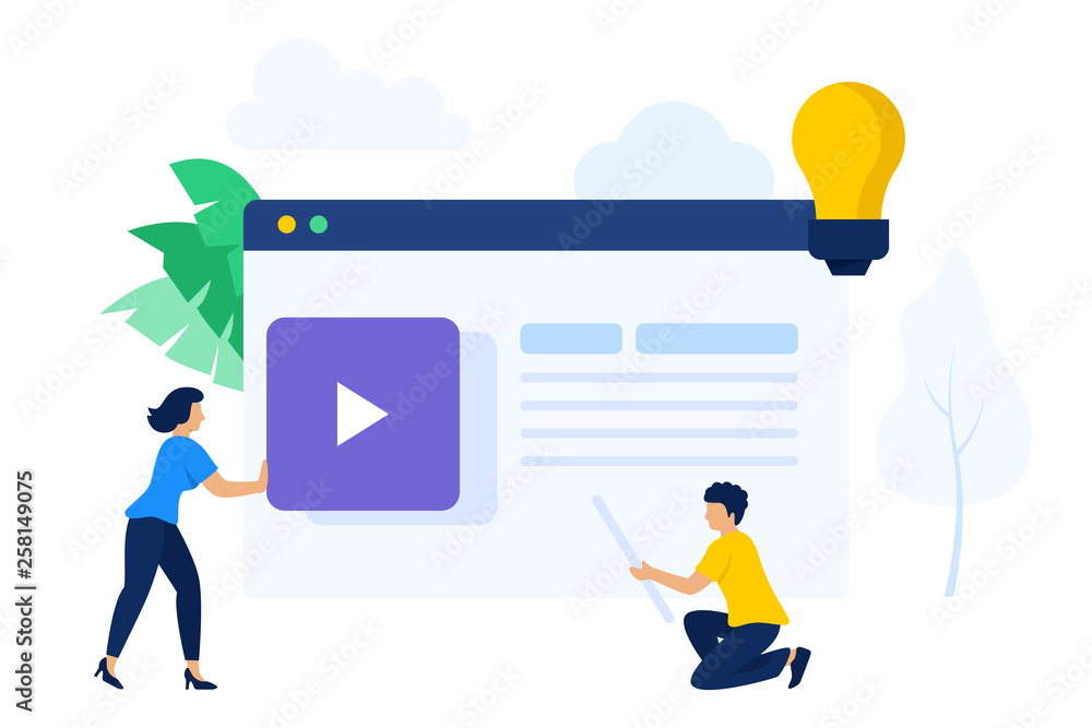 People working together to create website content People working together to create website content