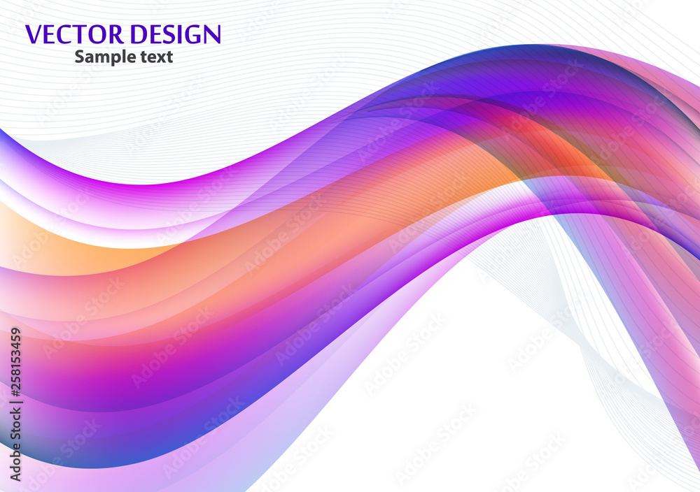 Modern abstract background with bright wavy lines. Vector illustration for web design, website design, wallpaper, banner, presentation, cover. Modern abstract background with bright wavy lines. Vector illustration for web design, website design, wallpaper, banner, presentation, cover.