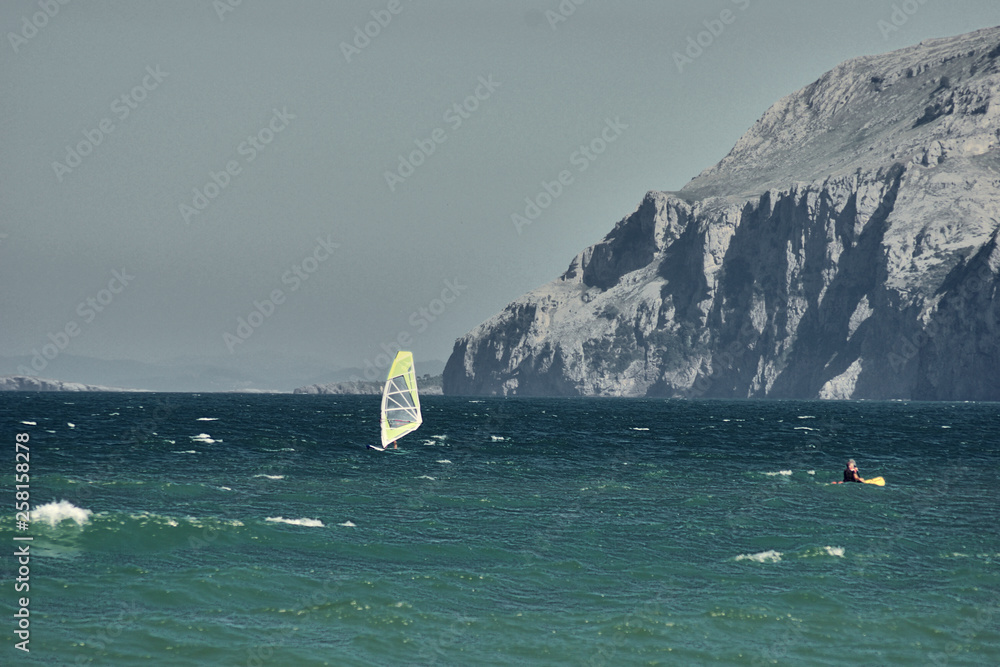 Naklejka premium windsurf in laredo
