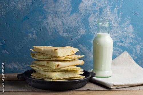 The national dish of Tatars - kystybyi. photo