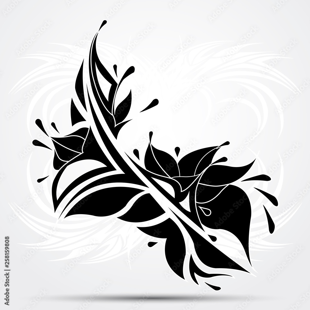 Obraz premium Vector illustration, art on a white abstract background