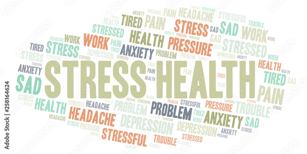 Stress Health word cloud. Stress Health word cloud.
