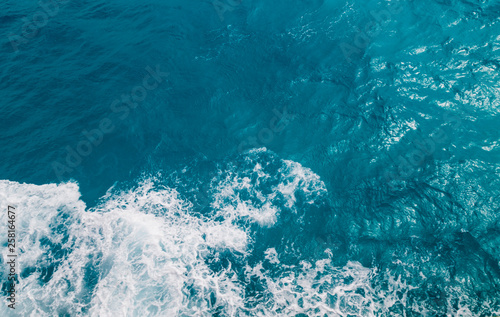 aerial view of the caribbean sea