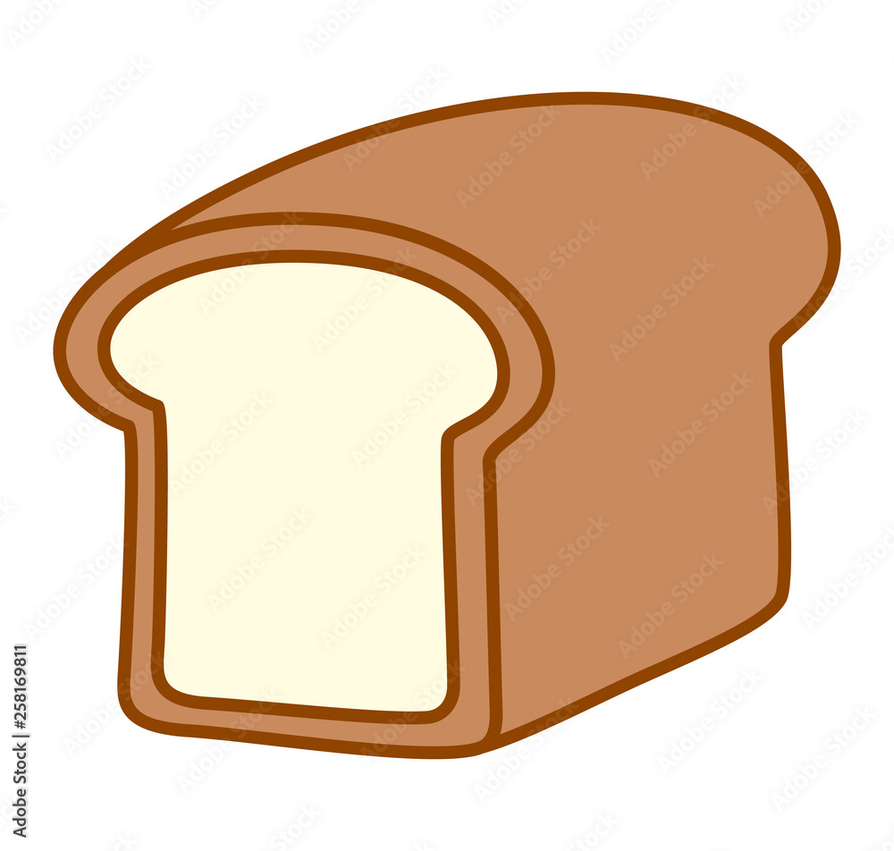 loaf of bread. cartoon flat vector style illustration. loaf of bread. cartoon flat vector style illustration.