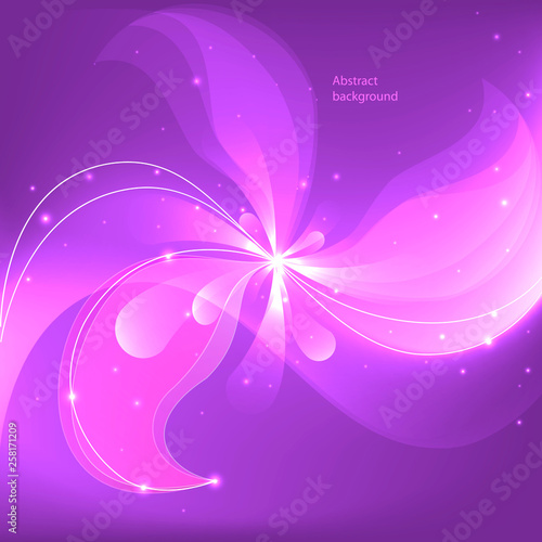 Abstract colorful background with flowers