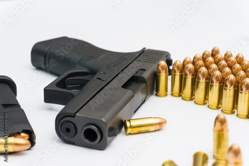 9mm conceal gun with full metal jacket bullet