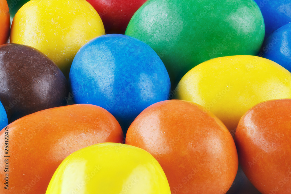 multi-colored round candy multi-colored round candy