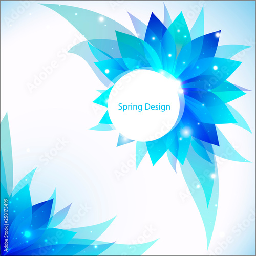 Vector abstract flower background