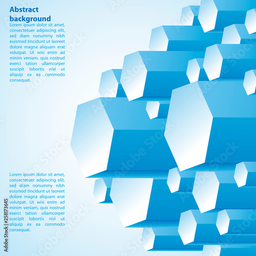 Blue cristal. Vector illustration for your business presentation