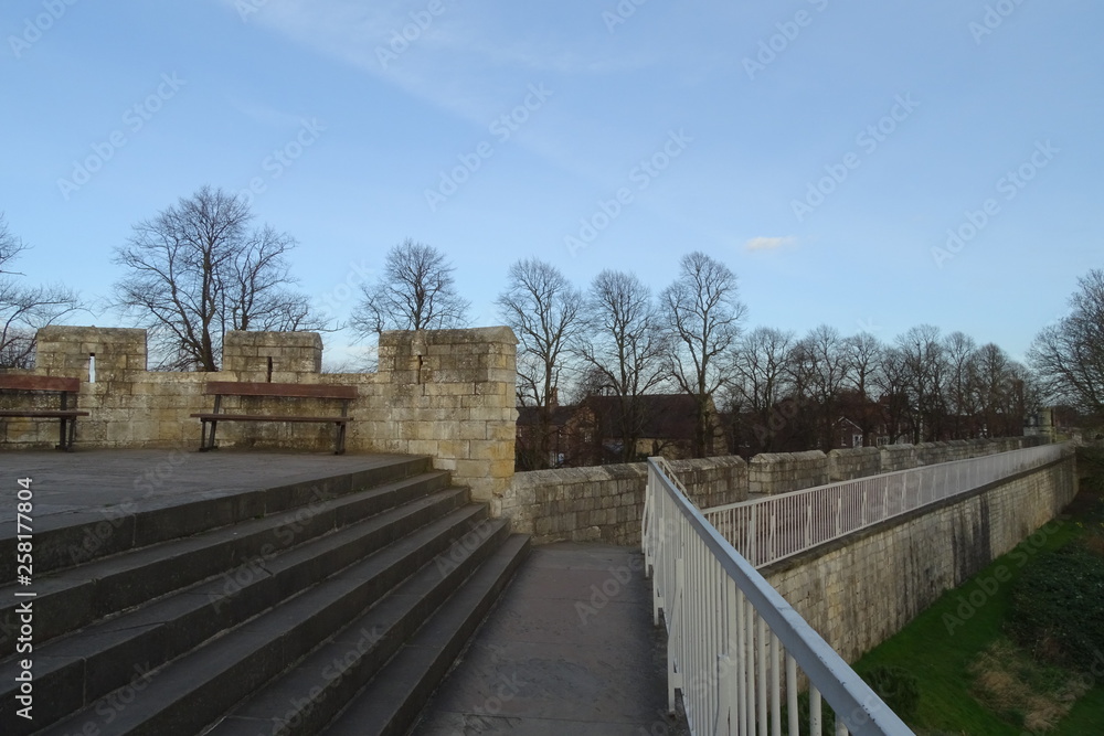York Wall, England, UK York Wall, England, UK