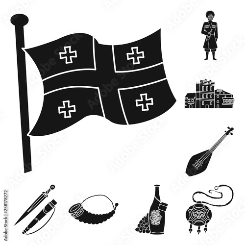 Vector illustration of heritage and originality icon. Set of heritage and traditions stock symbol for web.