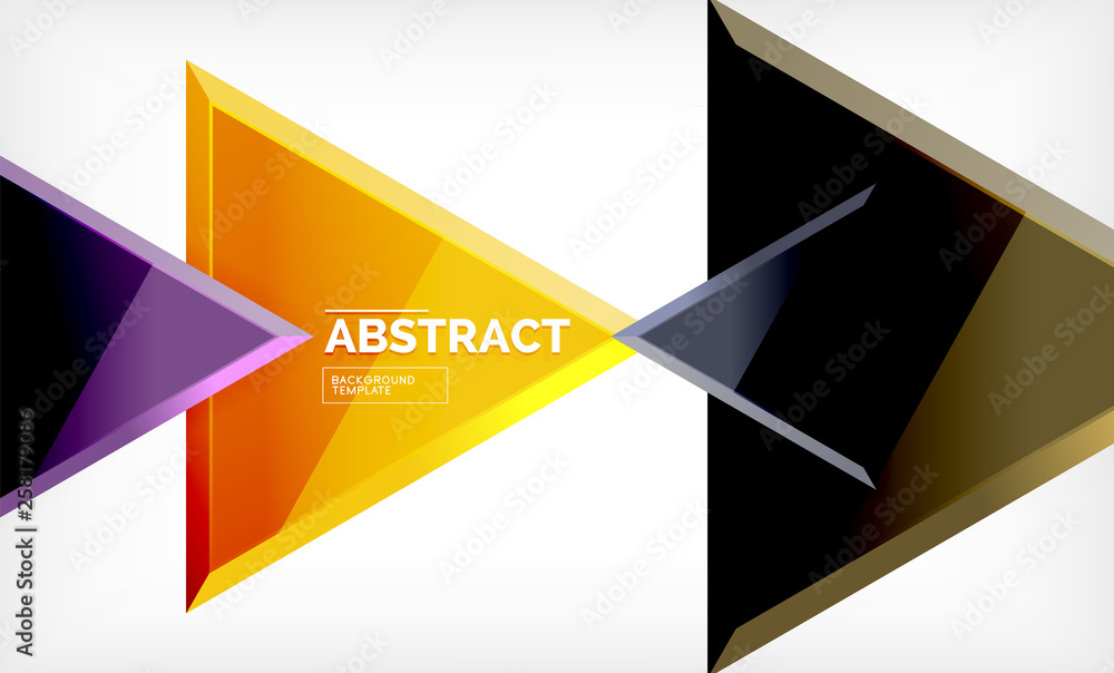 Triangular low poly background design, multicolored triangles Triangular low poly background design, multicolored triangles