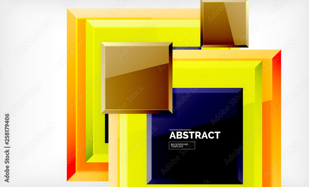 Geometric abstract background, modern square design Geometric abstract background, modern square design