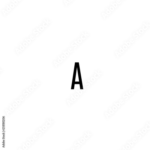 vector illustration of alphabet a