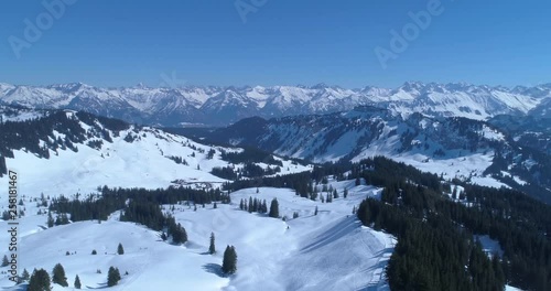 Wallpaper Mural Luftaufnahme Panorama Alpen Winter / Berge / Bergkette / Ski fahren / Winterlandschaft / Natur Torontodigital.ca