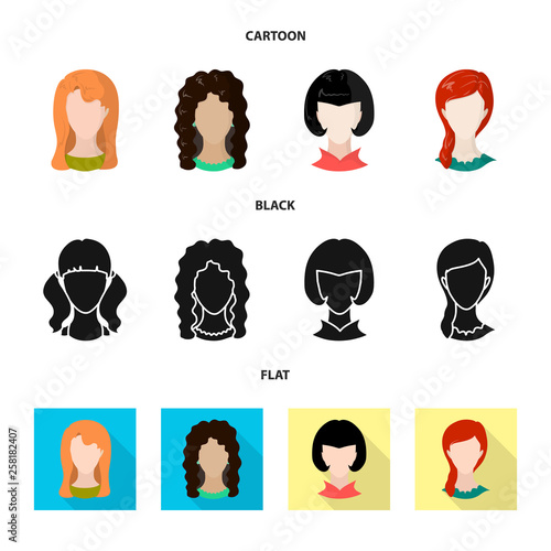 Vector illustration of professional and photo icon. Set of professional and profile stock symbol for web.