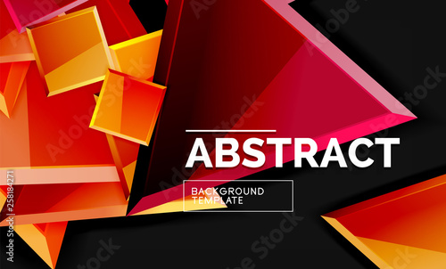 Wallpaper Mural Shiny style geometric background Torontodigital.ca