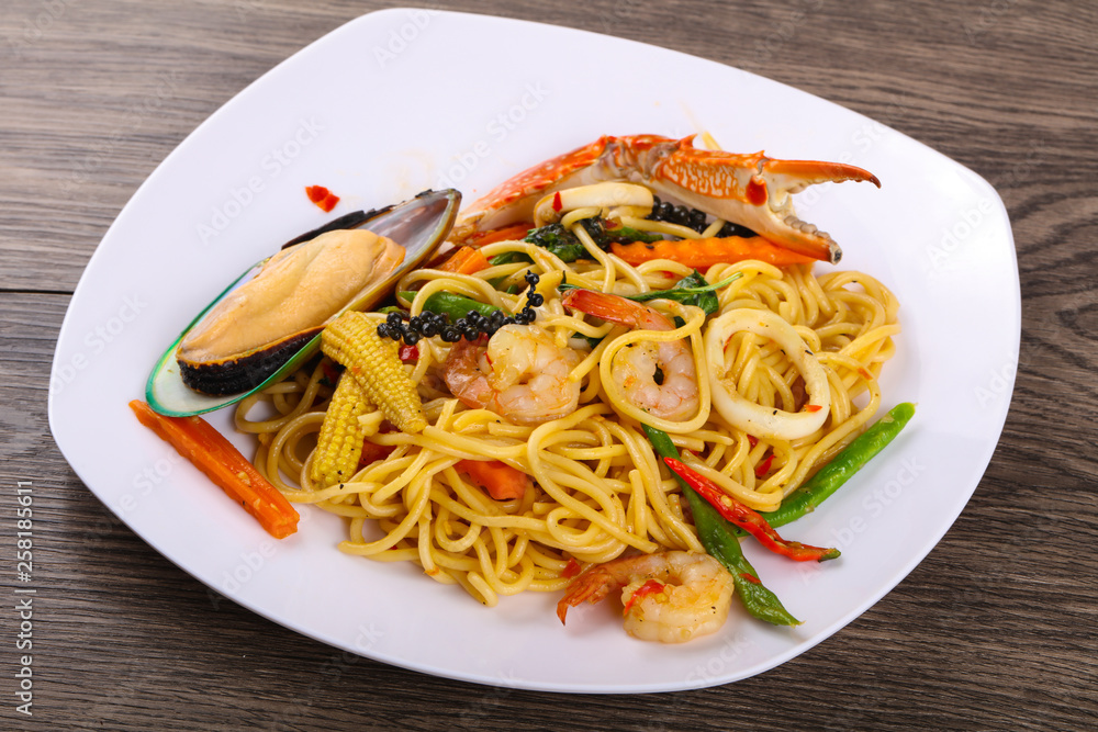Seafood spaghetti Seafood spaghetti
