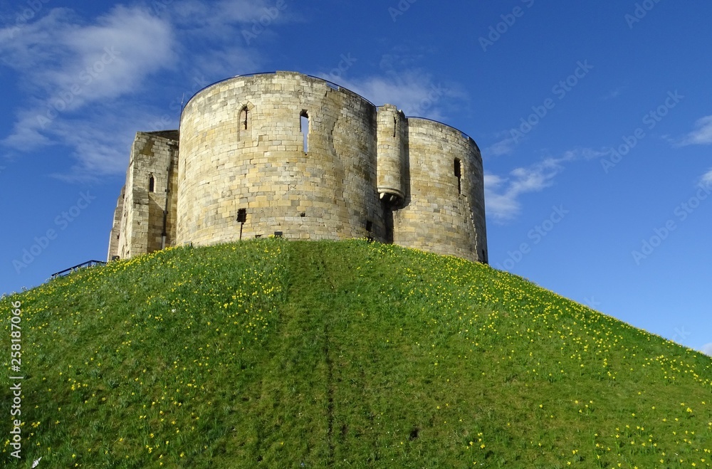 Clifford's Tower - York, Yorkshire, England, UK