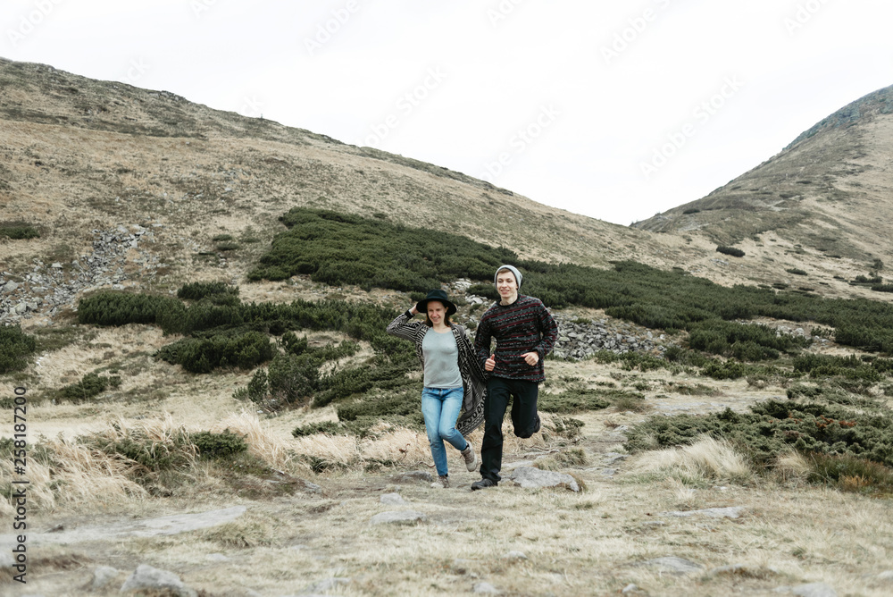 Love in the mountains. Honeymoon in the mountains. Love in the mountains. Honeymoon in the mountains.
