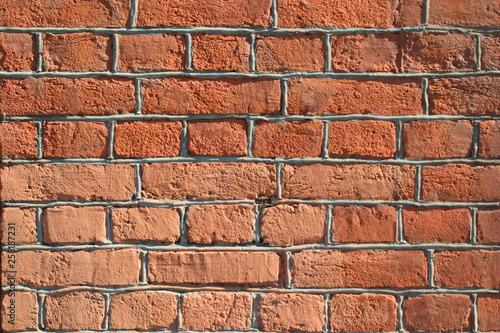 The image of a brick wall as a background