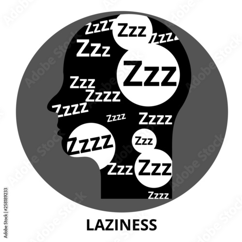 Laziness Abstract Icon Surrealism Vector