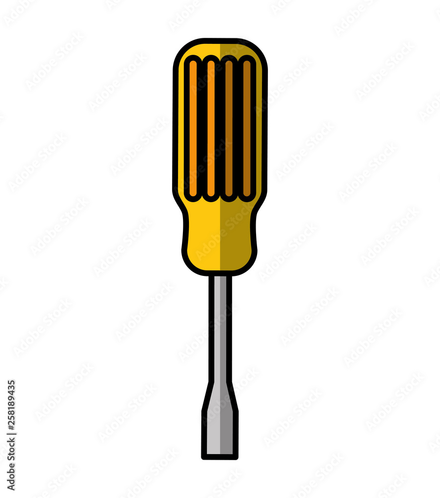 screwdriver tool isolated icon screwdriver tool isolated icon