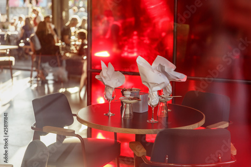 Photography View of a restaurant in summertime in Oslo