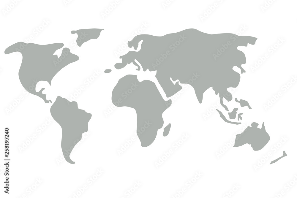 Obraz premium Colorful world map 