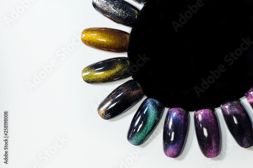 palette for choosing nail design