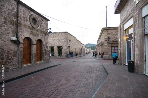 A street in the city center, Morelia, Michoacan, Mexico. photo