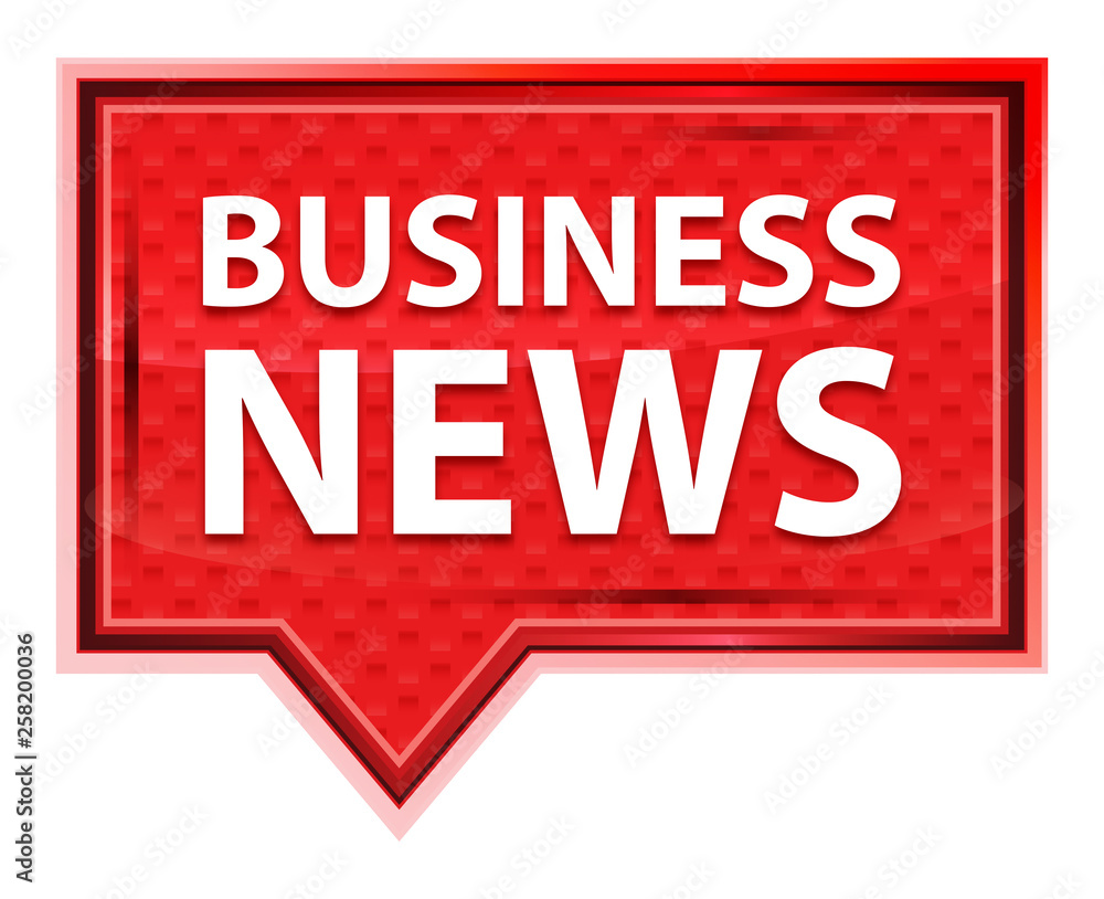 Business News misty rose pink banner button Business News misty rose pink banner button