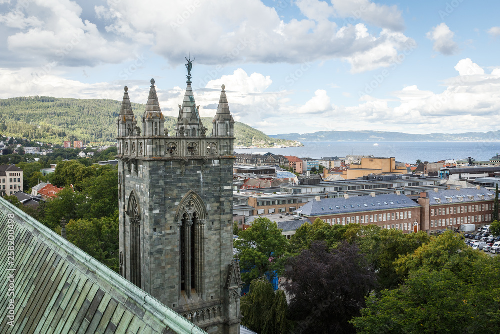 Fototapeta premium View from Nidaros Cathedral