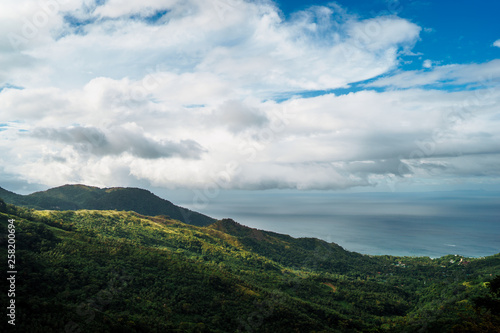 Beautiful mountains, clouds and fog.