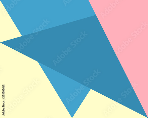 blue, light blue, yellow, pink vector blurred rectangular background. Geometric background with triangle style with a gradient. The template can be used for a new background. Abstract soft colorful