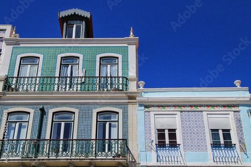 Old colorful houses and streets of Lisbon