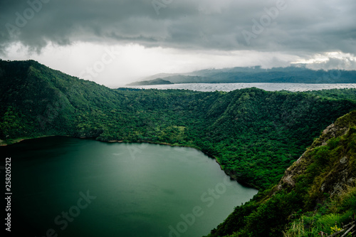 Lake inside Taal volcano near Manila, Philippines