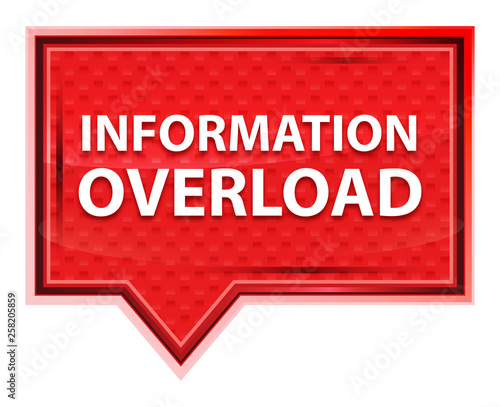 Information Overload misty rose pink banner button