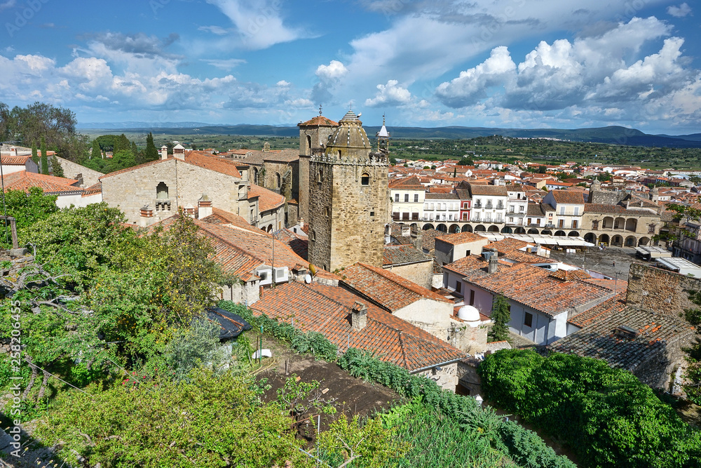 The medieval village of Trujillo, Spain