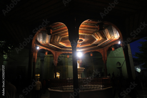 Fototapeta Naklejka Na Ścianę i Meble -  Emperor's Mosque, by night, Sarajevo, Bosnia and Herzegovina